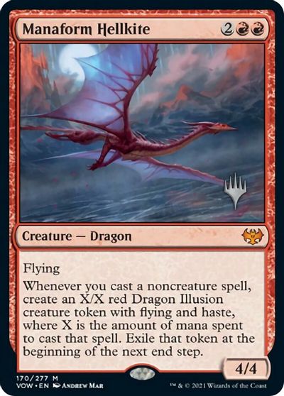 Manaform Hellkite (Promo Pack) [Innistrad: Crimson Vow Promos] | PLUS EV GAMES 