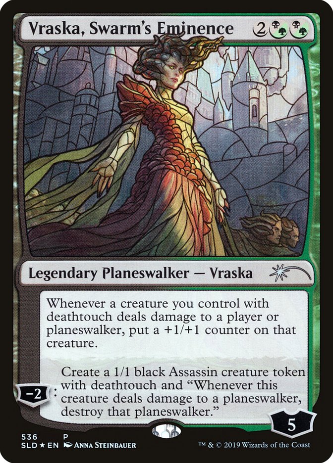 Vraska, Swarm's Eminence (Stained Glass) [Secret Lair Drop Promos] | PLUS EV GAMES 