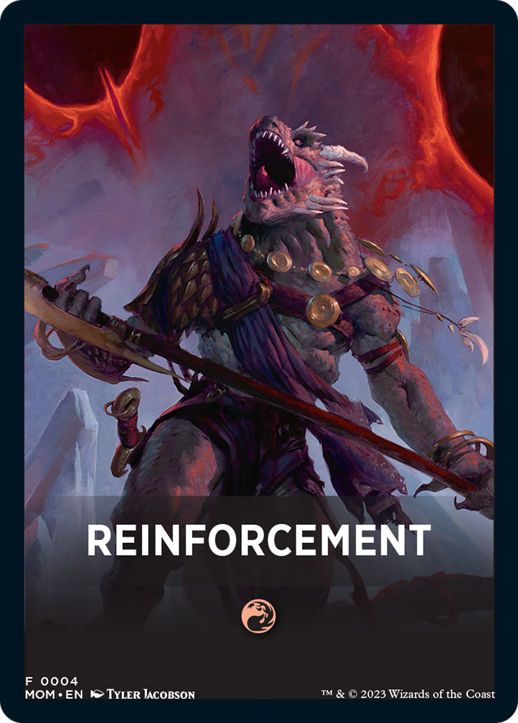 Reinforcement Theme Card [March of the Machine Tokens] | PLUS EV GAMES 