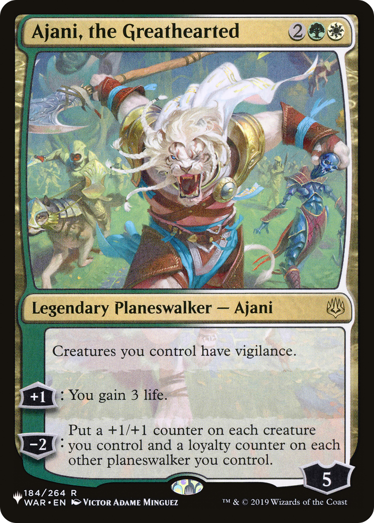 Ajani, the Greathearted [The List Reprints] | PLUS EV GAMES 