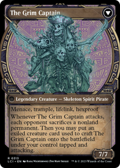 Throne of the Grim Captain // The Grim Captain (Showcase) [The Lost Caverns of Ixalan] | PLUS EV GAMES 