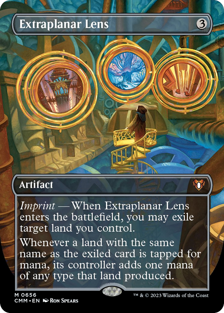 Extraplanar Lens (Borderless Alternate Art) [Commander Masters] | PLUS EV GAMES 