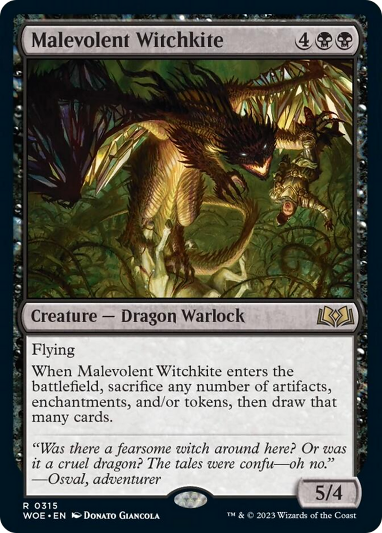 Malevolent Witchkite [Wilds of Eldraine] | PLUS EV GAMES 