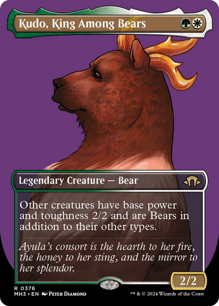Kudo, King Among Bears (Borderless) [Modern Horizons 3] | PLUS EV GAMES 