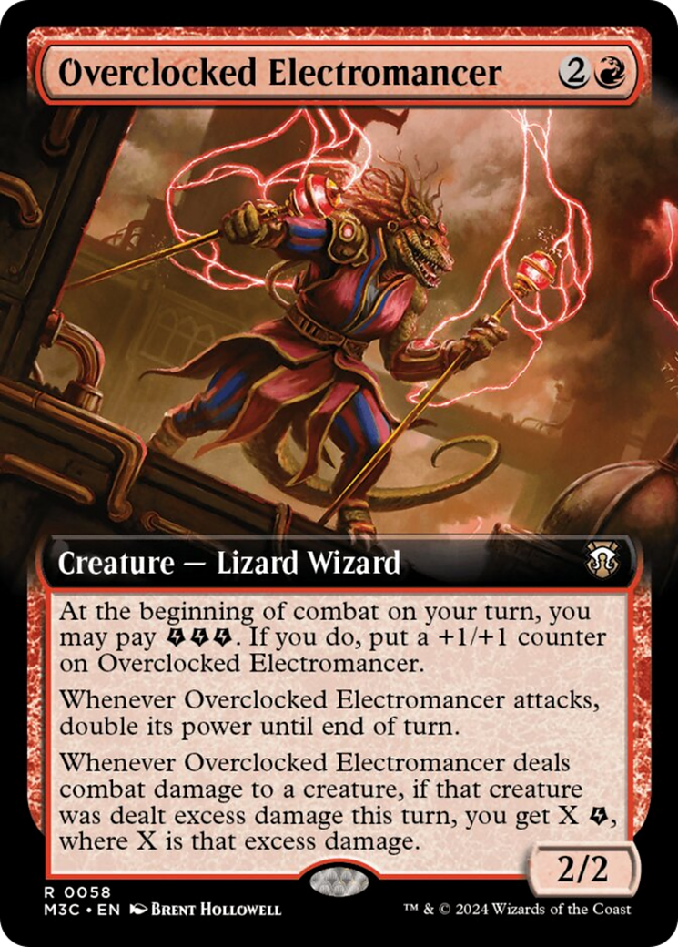 Overclocked Electromancer (Extended Art) [Modern Horizons 3 Commander] | PLUS EV GAMES 