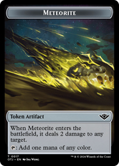 Mercenary // Meteorite Double-Sided Token [Outlaws of Thunder Junction Tokens] | PLUS EV GAMES 