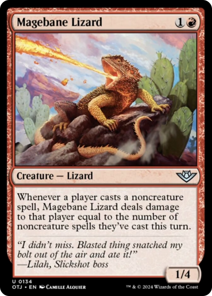 Magebane Lizard [Outlaws of Thunder Junction] | PLUS EV GAMES 