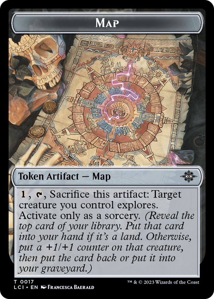 Map // Skeleton Pirate Double-Sided Token [The Lost Caverns of Ixalan Commander Tokens] | PLUS EV GAMES 