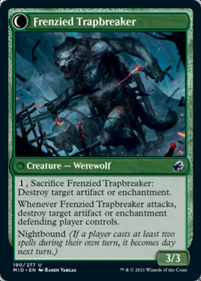 Outland Liberator // Frenzied Trapbreaker [Innistrad: Midnight Hunt] | PLUS EV GAMES 