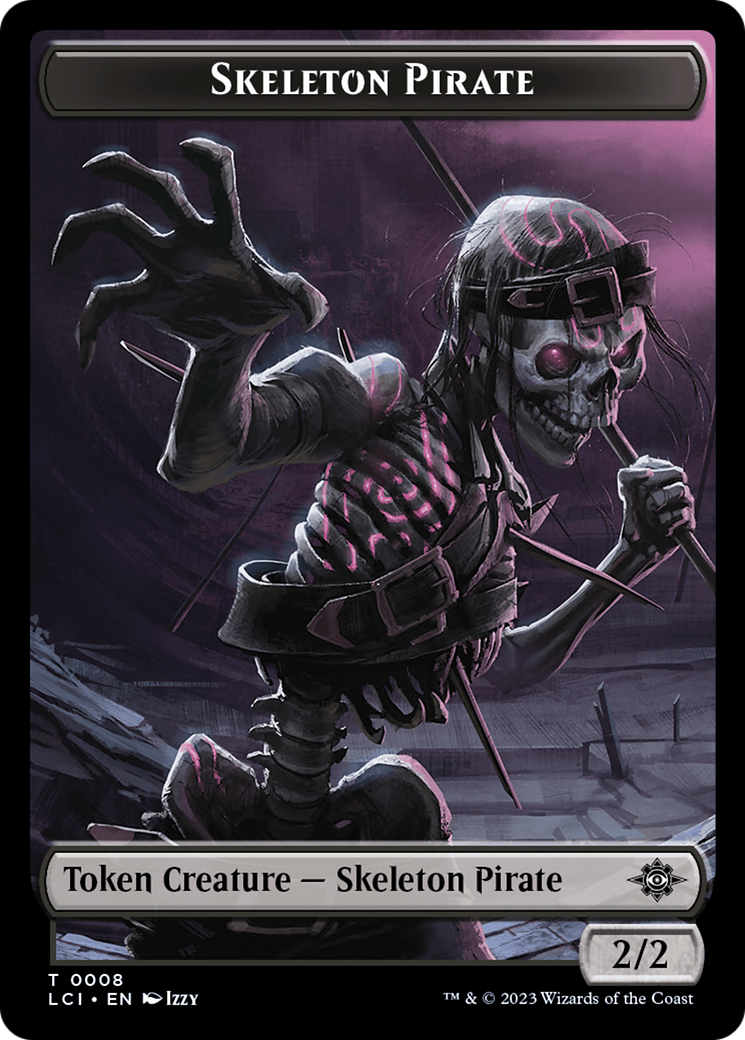 Copy // Skeleton Pirate Double-Sided Token [The Lost Caverns of Ixalan Commander Tokens] | PLUS EV GAMES 