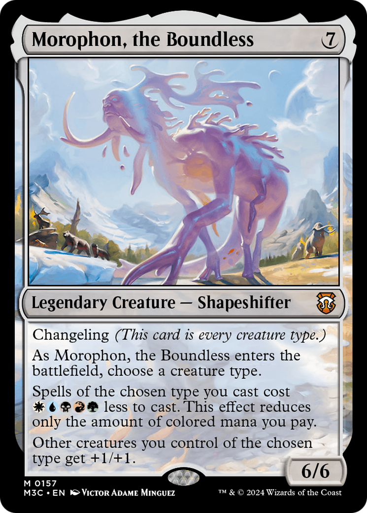 Morophon, the Boundless (Ripple Foil) [Modern Horizons 3 Commander] | PLUS EV GAMES 