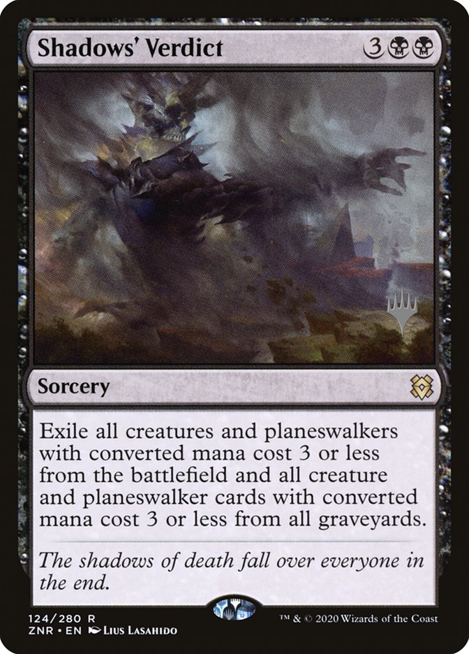 Shadows' Verdict (Promo Pack) [Zendikar Rising Promos] | PLUS EV GAMES 