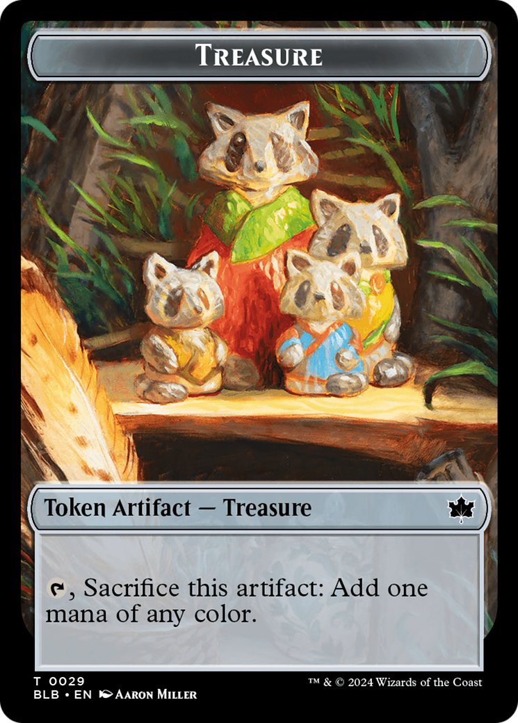 Rabbit // Treasure Double-Sided Token [Bloomburrow Tokens] | PLUS EV GAMES 