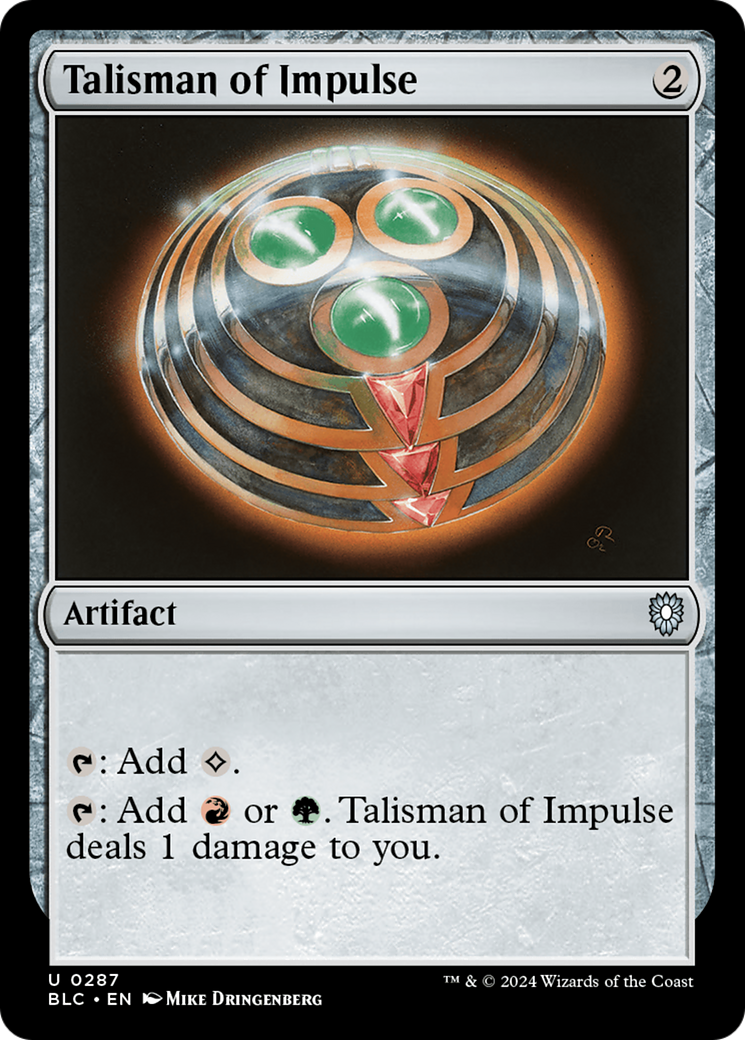 Talisman of Impulse [Bloomburrow Commander] | PLUS EV GAMES 