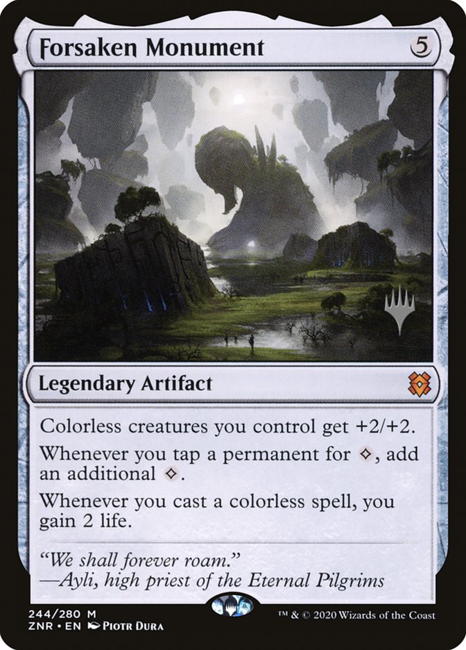 Forsaken Monument (Promo Pack) [Zendikar Rising Promos] | PLUS EV GAMES 