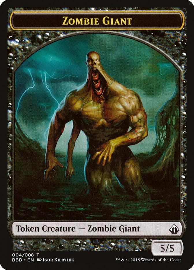 Zombie Giant Token [Battlebond Tokens] | PLUS EV GAMES 