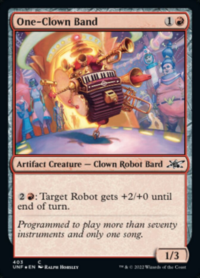 One-Clown Band (Galaxy Foil) [Unfinity] | PLUS EV GAMES 