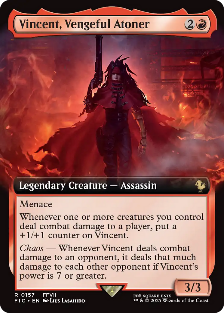 Vincent, Vengeful Atoner (Extended Art) [FINAL FANTASY Commander] | PLUS EV GAMES 