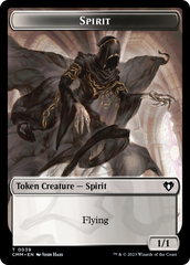 Spirit (0039) // Knight Double-Sided Token [Commander Masters Tokens] | PLUS EV GAMES 