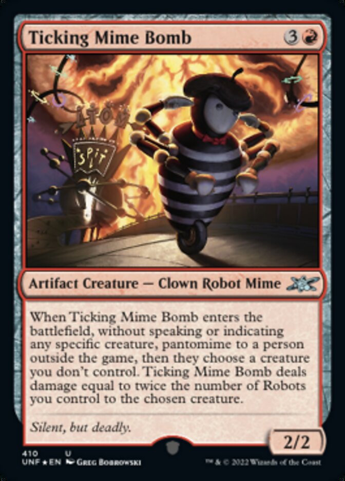 Ticking Mime Bomb (Galaxy Foil) [Unfinity] | PLUS EV GAMES 