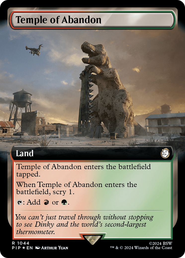 Temple of Abandon (Extended Art) (Surge Foil) [Fallout] | PLUS EV GAMES 