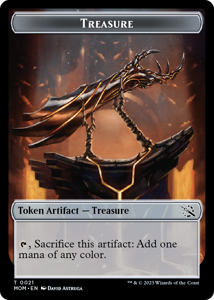 Treasure (21) // Phyrexian Hydra (11) Double-Sided Token [March of the Machine Tokens] | PLUS EV GAMES 