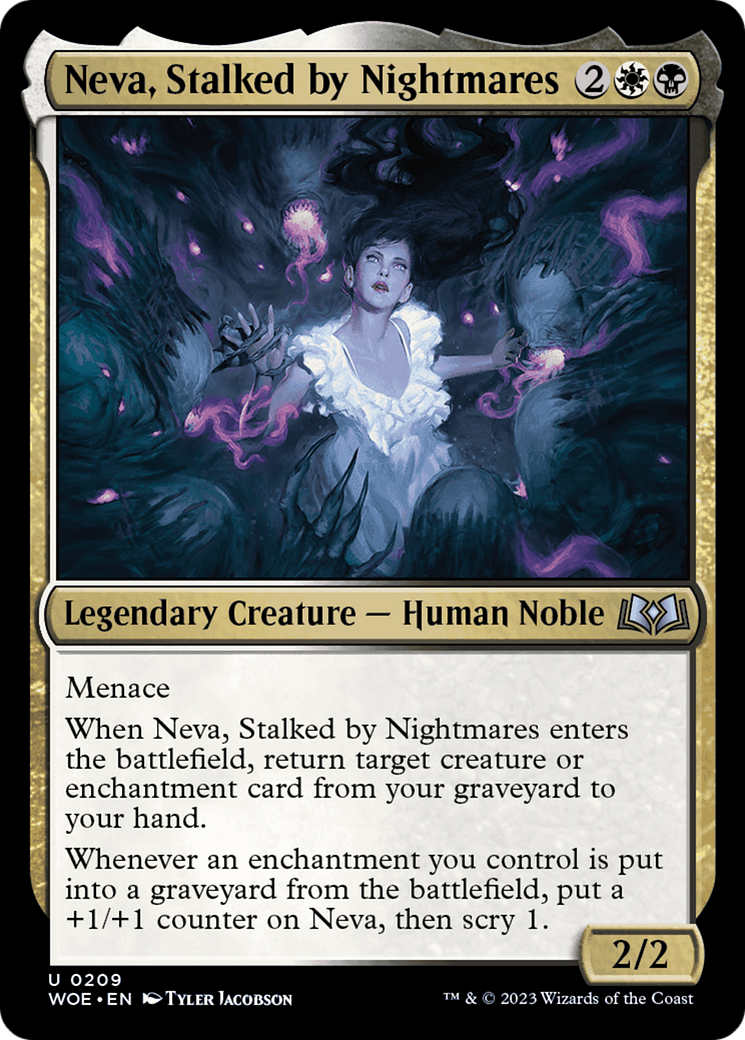 Neva, Stalked by Nightmares [Wilds of Eldraine] | PLUS EV GAMES 