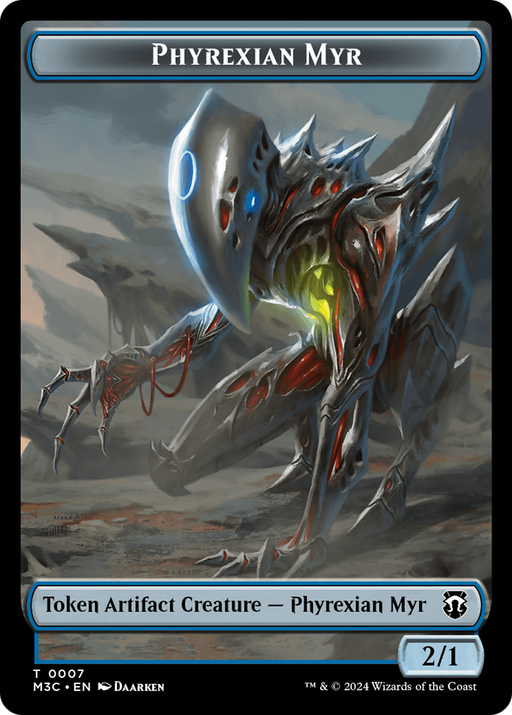 Phyrexian Myr // Servo Double-Sided Token [Modern Horizons 3 Commander Tokens] | PLUS EV GAMES 