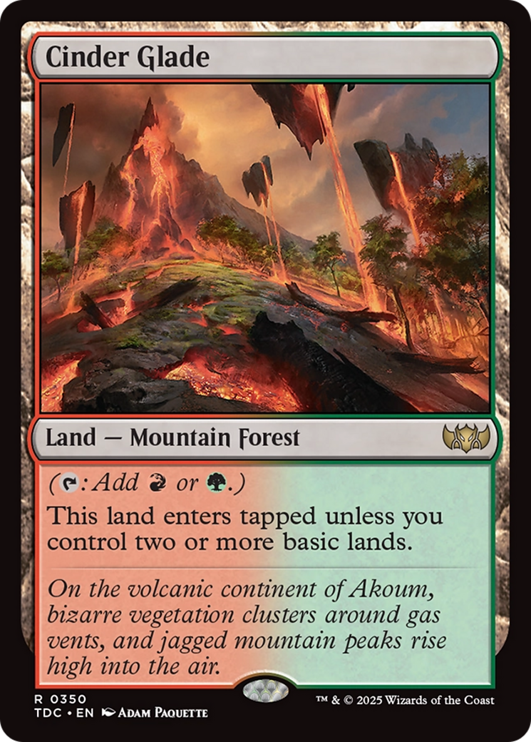 Cinder Glade [Tarkir: Dragonstorm Commander] | PLUS EV GAMES 