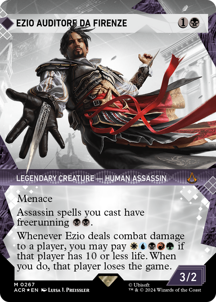 Ezio Auditore da Firenze (Showcase) (Textured Foil) [Assassin's Creed] | PLUS EV GAMES 