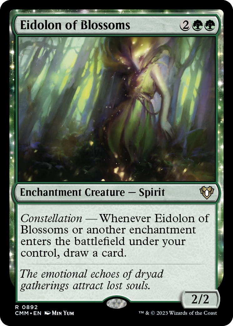 Eidolon of Blossoms [Commander Masters] | PLUS EV GAMES 