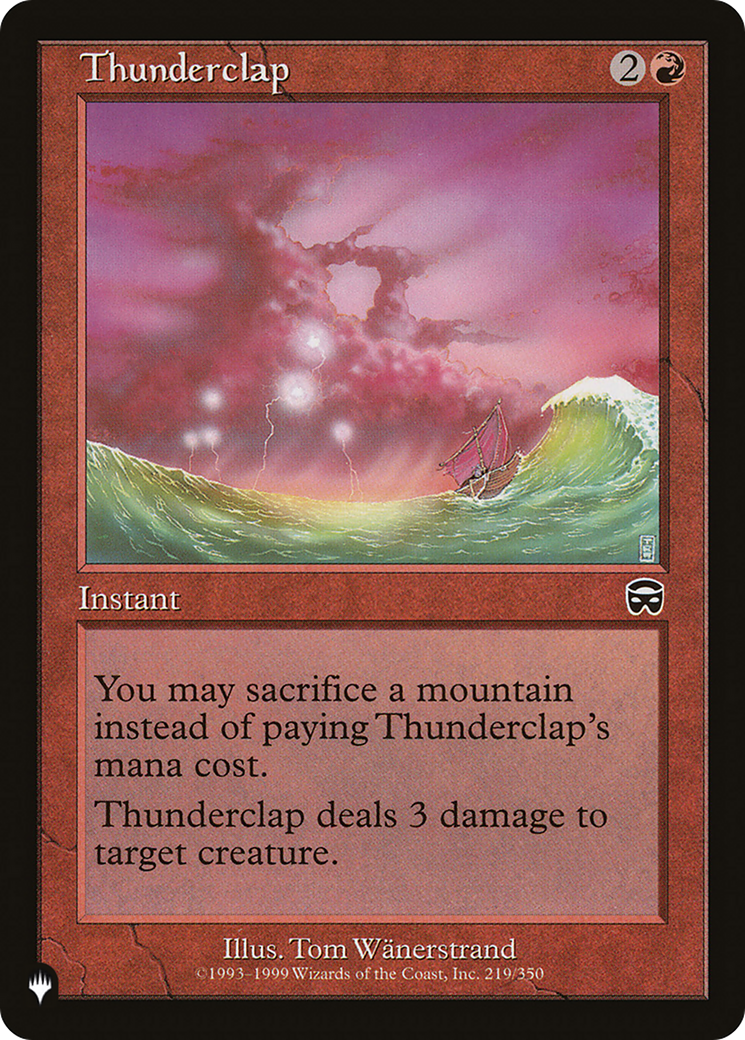 Thunderclap [The List Reprints] | PLUS EV GAMES 