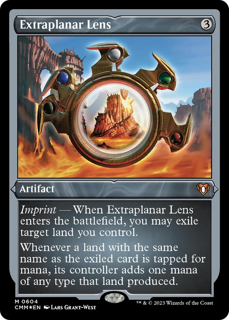 Extraplanar Lens (Foil Etched) [Commander Masters] | PLUS EV GAMES 