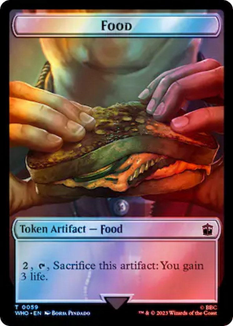 Fish // Food (0059) Double-Sided Token (Surge Foil) [Doctor Who Tokens] | PLUS EV GAMES 