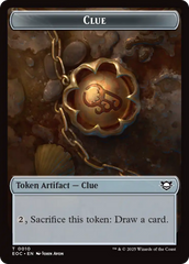 Clue // Beast (0005) Double-Sided Token [Edge of Eternities Commander Tokens] | PLUS EV GAMES 