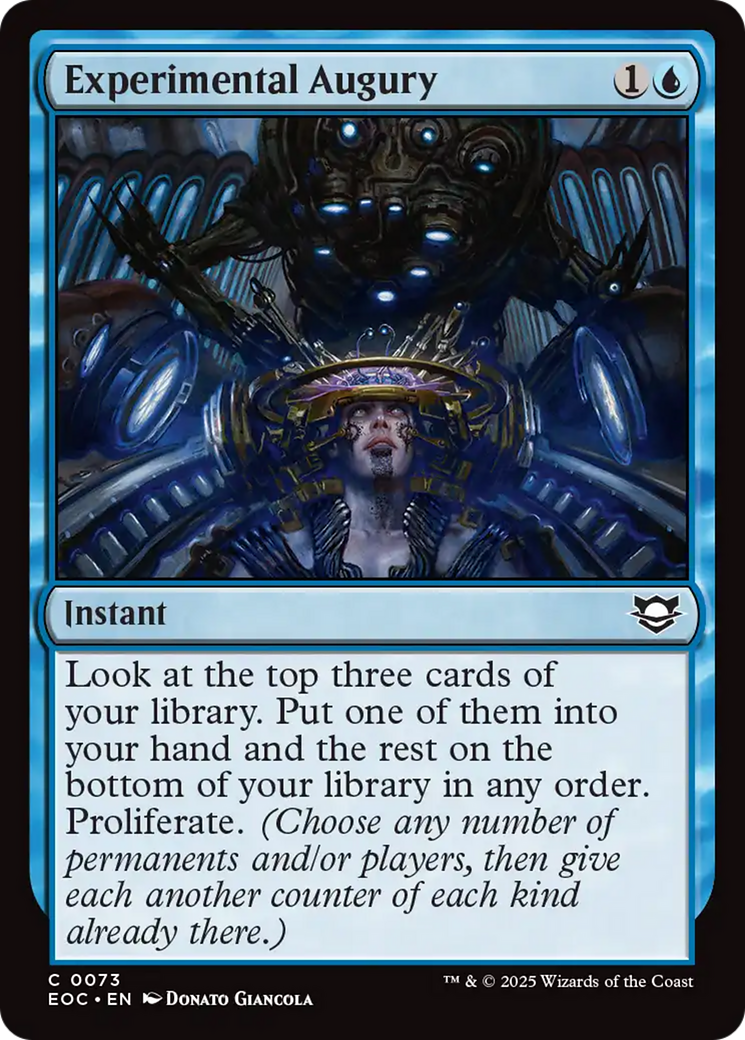 Experimental Augury [Edge of Eternities Commander] | PLUS EV GAMES 