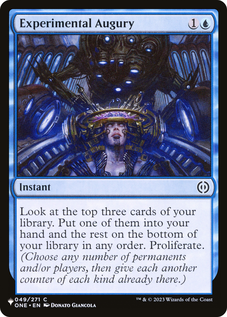 Experimental Augury [The List Reprints] | PLUS EV GAMES 