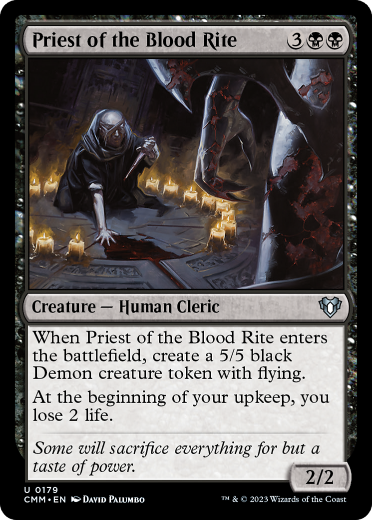 Priest of the Blood Rite [Commander Masters] | PLUS EV GAMES 