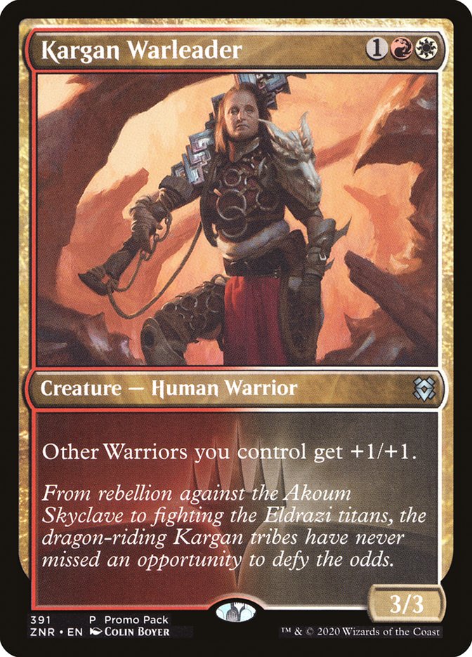 Kargan Warleader (Promo Pack) [Zendikar Rising Promos] | PLUS EV GAMES 