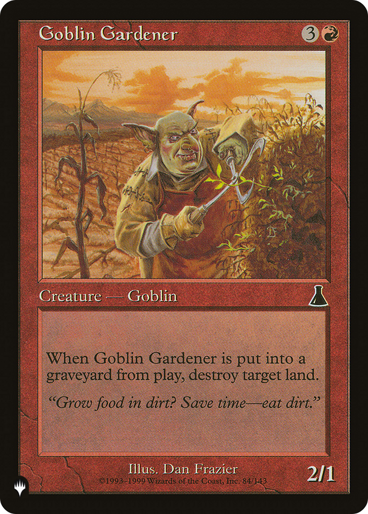 Goblin Gardener [The List Reprints] | PLUS EV GAMES 