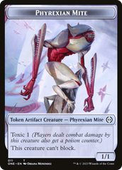 Phyrexian Mite (011) // Phyrexian Golem Double-Sided Token [Phyrexia: All Will Be One Tokens] | PLUS EV GAMES 