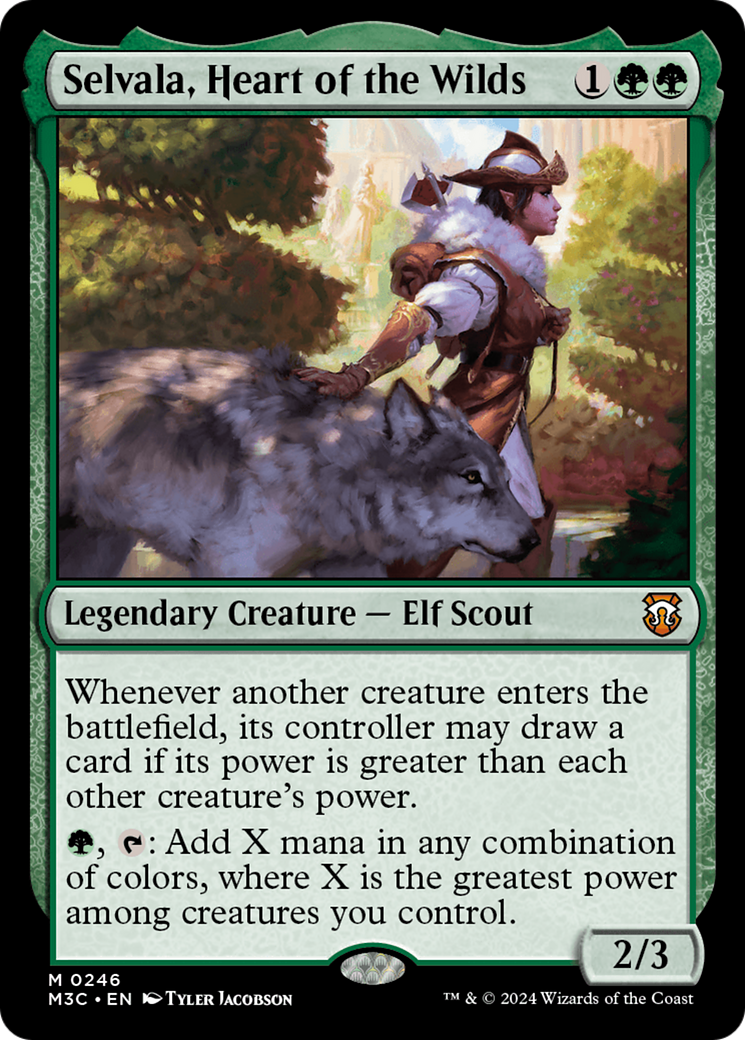 Selvala, Heart of the Wilds (Ripple Foil) [Modern Horizons 3 Commander] | PLUS EV GAMES 