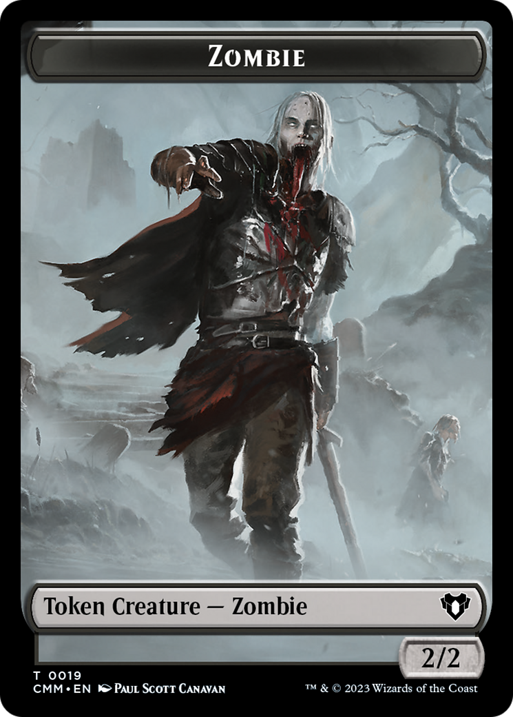 Zombie Token (19) [Commander Masters Tokens] | PLUS EV GAMES 