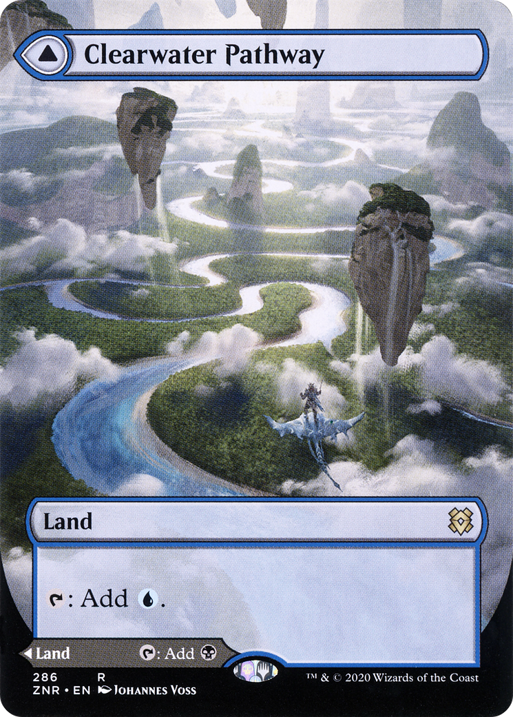 Clearwater Pathway // Murkwater Pathway (Extended) [Zendikar Rising Extended Art]