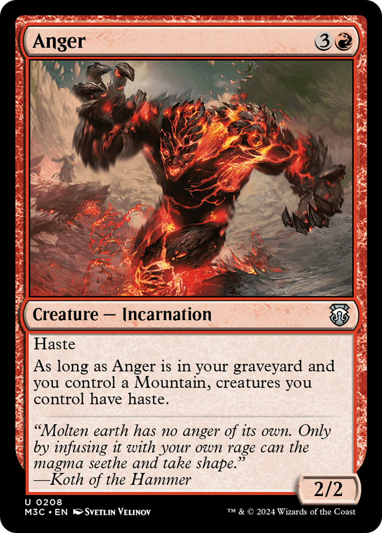 Anger [Modern Horizons 3 Commander] | PLUS EV GAMES 