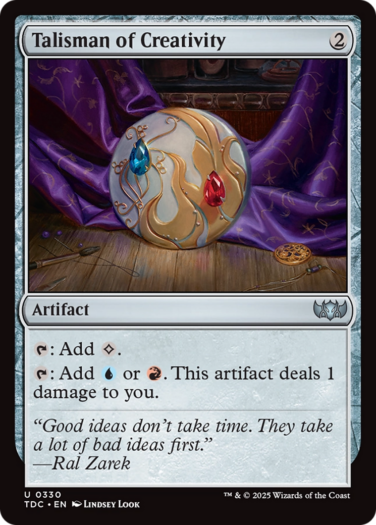 Talisman of Creativity [Tarkir: Dragonstorm Commander] | PLUS EV GAMES 