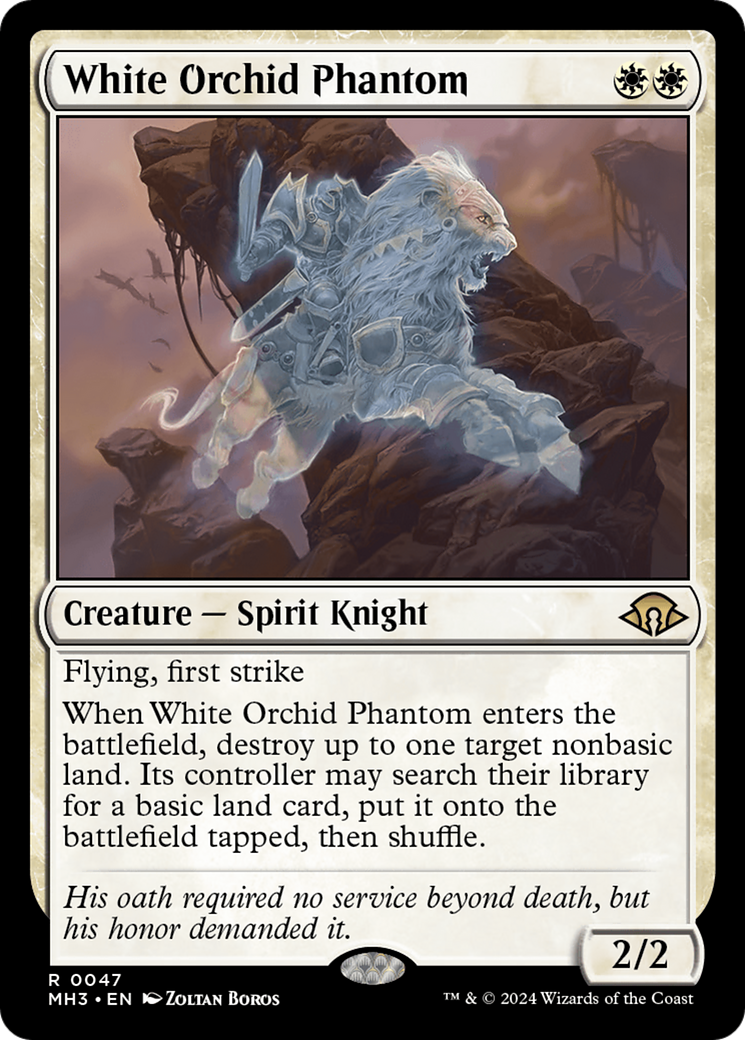 White Orchid Phantom [Modern Horizons 3] | PLUS EV GAMES 