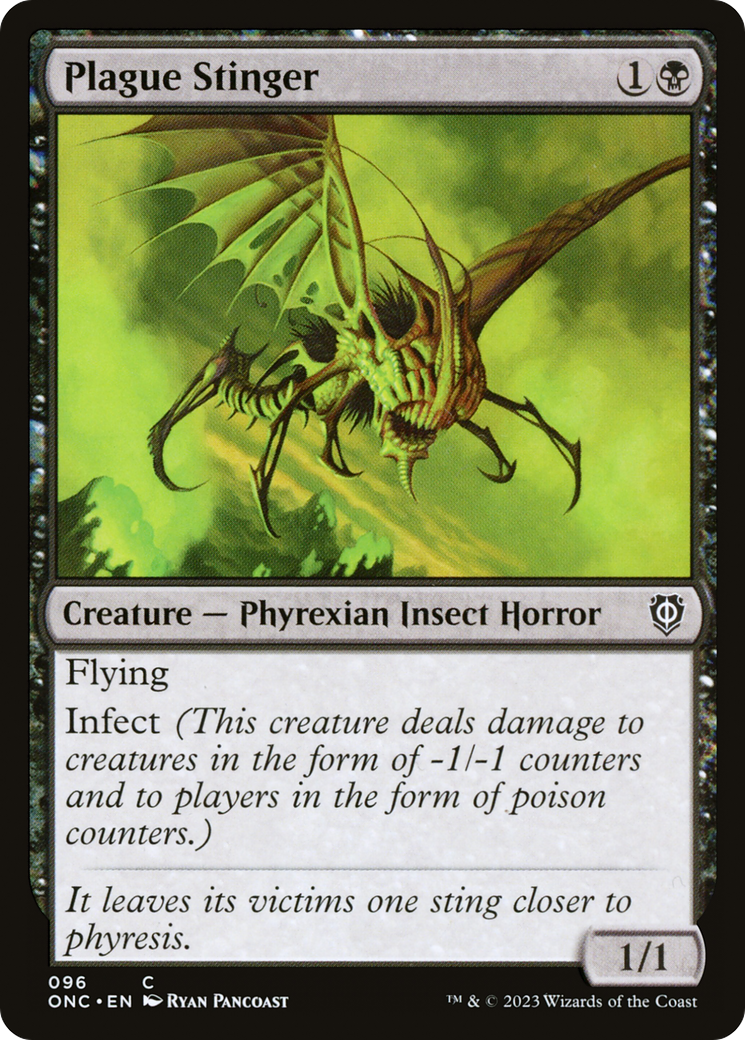 Plague Stinger [Phyrexia: All Will Be One Commander] | PLUS EV GAMES 