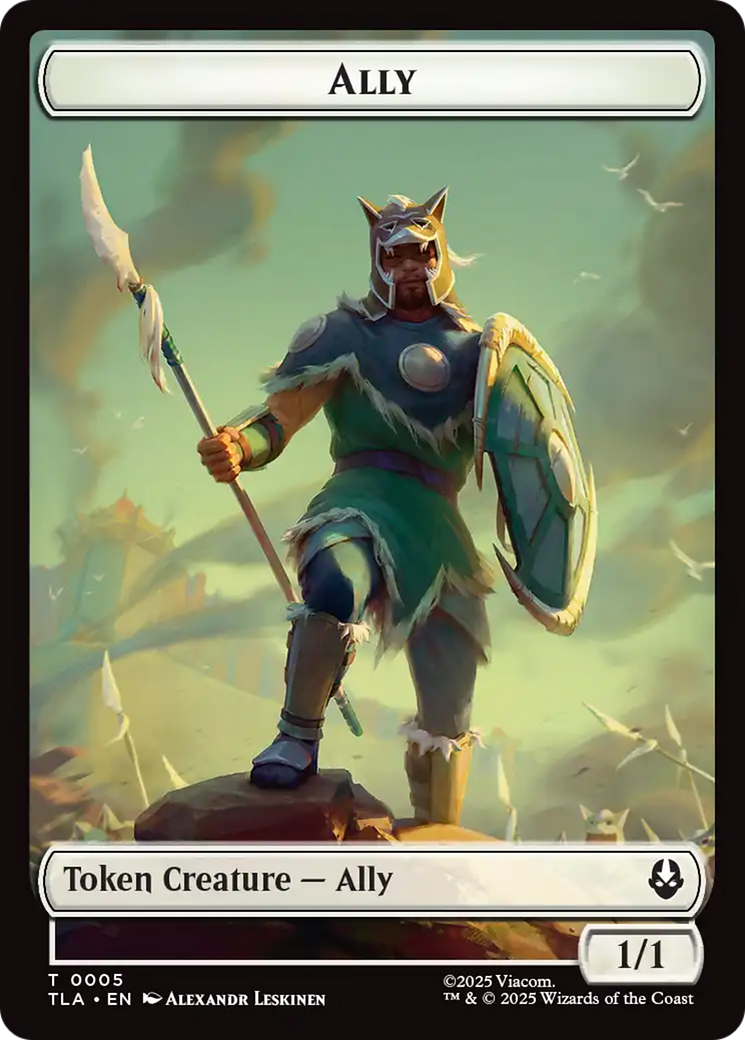 Ally (0005) // Soldier (0002) Double-Sided Token [Avatar: The Last Airbender Tokens] | PLUS EV GAMES 