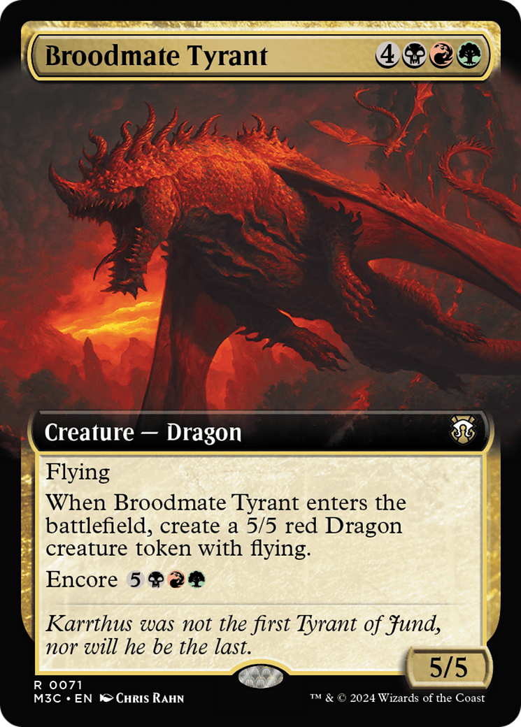 Broodmate Tyrant (Extended Art) [Modern Horizons 3 Commander] | PLUS EV GAMES 